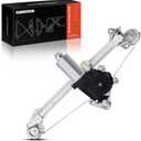 A-Premium Rear Right Passenger Side Power Window Regulator with 2-Pin Plug Motor Replacement for Chevrolet Malibu 1997-2003 Classic 2004-2005 Oldsmobile Cutlass 1997-1999