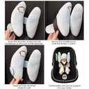 Adjustable Baby Head Neck Support Pillow,Baby Travel Pillow Cushion for Car Seat,Stroller Headrest Pillow for Infants,Head and Neck Support Pillow for Pushchair,Blue