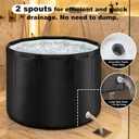 Portable Bathtub for Adults 31.5"x26" Foldable Ice Bath Tub for Shower Bathroom Collapsible Cold Plunge Bathtub