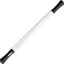 MZDXJ Muscle Roller Stick for Athletes - Deep Tissue Fascia Blaster & Roller Massager for Myofascial Pain Relief - Handheld Physical Therapy & Recovery Tool(-Black White-24 inch)
