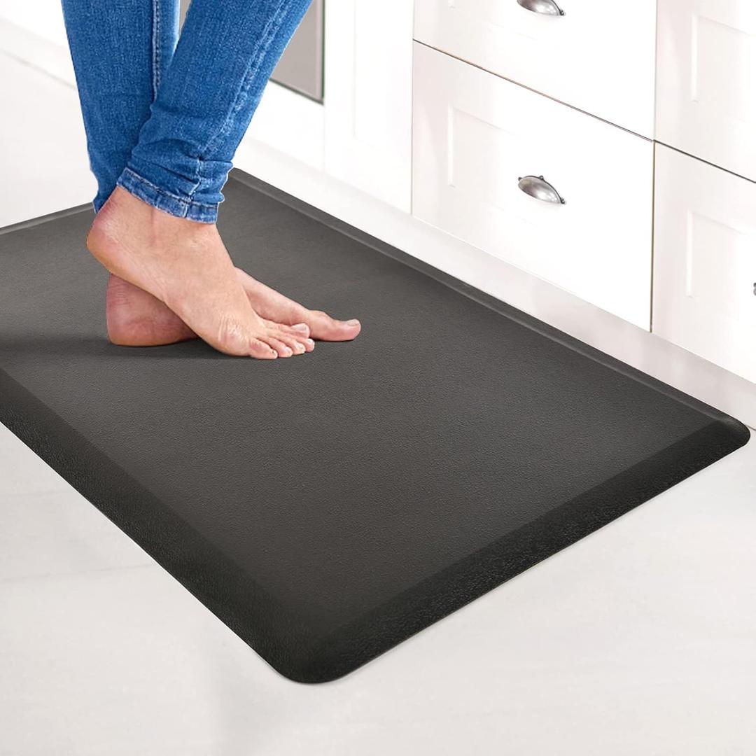 Art3d Anti Fatigue Mat - 1/2 Inch Cushioned Kitchen 17.3" x 28" x 1/2", Black 