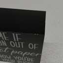 Text Me If You Run Out of Toilet Paper - Farmhouse Rustic Family Home Bathroom Half Bath Toilet Decor Black Wooden Box Sign Plaque Size 6x6