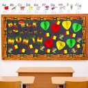 Eersida 108 Pcs Black History Month Bulletin Board Decoration Set Black History Honeycomb Bulletin Board for Classroom School Chalkboard Wall Decor