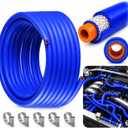 3/4" ID (19mm) Silicone Heater Hose Kit, 50FT Blue, 5 Clamps