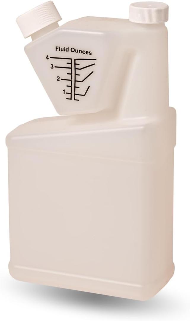 Tip-N-Measure Container, Quart Size (32oz.), Up to 4oz. Measuring Capacity