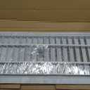 Aluminum Air Vent Cover (18" x 8") - Rectangle Ventilation Grille Louvered Ventilation Cover for Cabinet Closet Door Wardrobe HVAC Vent (Ducting Openings: 15.6" x 5.7"),White