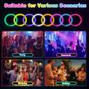 Glow Sticks for Bulk Party Pack, 8 Inch 1500 Pack Long-Lasting Glow Party Favors, Perfect for Halloween, Minecraft, Unicorn Birthday Decorations with 1500 Connectors