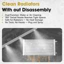 NIFUAL Car Radiator Cleaning Wand,Radiator Cleaner Wand,Radiator Flush And Cleaner Tool,Home Car Truck Power Washer Wand,Pressure Washer Jetter Nozzle Flat Wand Fit Over 2000PSI Pressure Washer ﻿