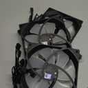 Thermalright TL-C14C-S X3 140mm Silent Cooling Fan, Black Computer Cooling Fan, CPU Coolers with 1500RPM High Speed,4-Pin PWM Connector,3 Packs