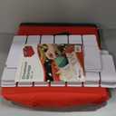 Christmas Ornament Storage Container with Dividers - Box Stores Up to 54 Ornaments, Zippered, Convenient, Adjustable, Large Organizer Bin to Protect Holiday Dcor, Fits Most Standard Size, Red