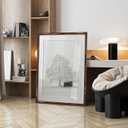 16x16 inch Picture Frame, Solid Distressed Wood Photo Frame with HD Tempered Glass, Rustic Retro Picture Frame with 12x12 Removable Mat, Wall or Tabletop Display, 3 Pack