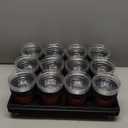 4 Inch 60 Pack Nursery Pots with Humidity Domes & 5 Pack 12 Cell Round Seedling Pot Carrying Trays, Sturdy Seeds Starter Pot Germination Set, Small Planter Nursery Propagation 5 Sets (Red + Black + Clear)