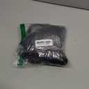 Black Purple Wig with 2 Buns Short Black Purple Hair Double Braided Buns for Women Singers Idols Characters Cosplay Anime Wigs for Halloween Stage Costume Outfit Party +Hair Cap