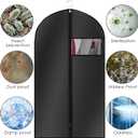 Hanging Garment Bags 10pcs Garment Bags 39'' With Clear Window Suit Cover Bag Clothes Suit Dust Cover for Hanging Clothes Travel Garments Bag with Accessories Zipper for Suits Coats