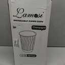 Lamosi Disposable Coffee Cups 12 OZ 100 Pack, Paper Coffee Cups 12 OZ for Hot Drinks or Cold Beverages, Insulated Corrugated Ripple Wall Cup No Lids for Office, Cafe, Home or Travel (Champagne)