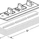 Prime-Line N 6661 Nylon Adjustable Floor Guide and Carpet Riser, White and Metallic (Single Pack)