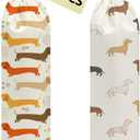 2 Pcs Dog Plastic Bag Holder, Wall Mount Grocery Bag Holder for Plastic Bags, Large Reusable Grocery Bags Organizer Storage Dispenser for Home Kitchen, Dog Lovers Gifts for Women, 22.5x9 Inch