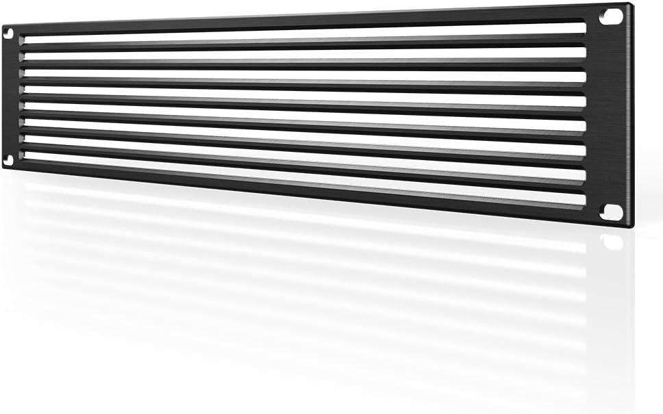AC Infinity Rack Panel Accessory Vent 2U Space for 19" Rackmount, Premium Aluminum Build and Anodized Finish