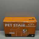 Wider Dog Ramp for High Bed with Storage 18" H, Foldable Dog Stairs for Small Medium Large Older Senior Animal, Sturdy Dog Step for Climbing Bed or Couch, Arthritis-Friendly (Gray, No Condo)