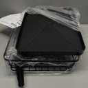 Kitsure Dish Drying Rack for Kitchen Counter, Stainless Steel Sink Organization and Storage Essentials with Cutlery Holder, Home and Appartment Decor, 12''W x 15.5''L, Black