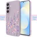 for Samsung Galaxy S25 FE Case,Cute Floral Design for Women Girls,Soft Slim Drop Protection Flowers Silicone Phone Cover with Shockproof Anti-Scratch Microfiber Lining,Colorful Flower