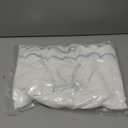 2 Pcs Coquette Bow Hand Towels 15.75 x 27.56 Inch Scalloped Embroidered Dish Towel 100% Cotton Cute Preppy Decorative Bath Hand Towel for Kitchen Bathroom (Blue)