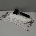 32 Feet Dryer Vent Cleaner Kit, Enhanced Flexible Quick Snap Brush with Drill Attachment for Effective Cleaning, 360 Degree Rotation Without Loosening, Use with or Without a Power Drill