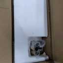 Fiqevs 3 Globe Mid Century Modern Floor Lamp for Living Room, Gold Floor Lamp with Frosted Glass Shade and LED Bulbs, Warm Light Standing Tall Pole Lamp for Bedrooms, Office  Antique Brass