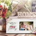 SRADMO Nanny Gifts - World's Best Nanny 12x6 inch Wooden Tabletop Photo Frame