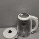 Cosori Electric Kettle, No Plastic Contact With Water, Wide Mouth For Easy Cleaning, Auto Shut Off, 1.7L Tea Kettle & Hot Water Boiler, Water Heater & Teapot, Borosilicate Glass, White, 1500W (1.8 Quarts)