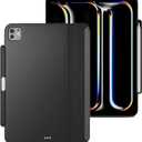 MAGEASY CoverBuddy for M5 & M4 iPad Pro 11" (2024-2025) - iPad Pro Case Compatible with Magic Keyboard for iPad Pro (M5 & M4), Enhanced Thickness & Heat Dissipation - New Black (Leather 5.05)