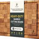Bamboo Cutting Board Non Slip Heavy Duty Over Sink Wooden Wood Cutting Board for Kitchen Chopping Board Edge Grain Teak Smart Marble Flexible Round Stone Metal