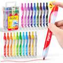 JoyCat Click & Draw Washable Markers for kids with Retractable Tips,20 Colors Markers Set,retractable marker for Toddlers Kids, Ideal arts & crafts supplies,coloring markers,Holiday Gifts for Kid.