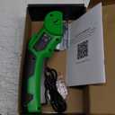 Cardboard Cutter, Rechargeable Cordless Electric Scissors, 4V Upgrade Motor Electric Box Cutter with 2 Blades, Safety Lock & LED Light, Powerful Cutting for Cardboard Box, Plastic, Leather (Green)