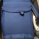 EXCEBET Big and Tall Executive Office Chair with Footrest, 400LBS Capacity Ergonomic High-Back Desk Office Chair with Lumbar Support, Padded Armrests & Thick Cushion, Blue PU Leather Chairs