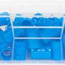 Akro-Mils 30230 AkroBins Plastic Storage Bins, Space-Saving Stackable Bins for Garage, Pantry, Craft Organization, 11" x 5" x 5", Clear, 12-Pack