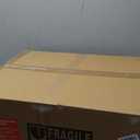 Bathroom Vessel Sink, Wall Mount 20.5 Rectangle Floating Ceramic Basin for Small Bathroom with Pop-up Darin/Overflow, Modern White, Countertop