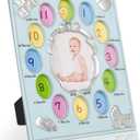 My First Year Baby Photo Frame - 12 Monthly Slots in Blue