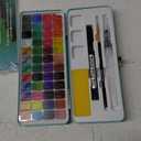 ARTISTRO Watercolor Paint Set Portable, Palette Set with Metallic Colors for Workbooks - Mini Travel Painting Kit for Artists, Professionals, Adults, Kids, Girls&Boys - Art Supplies, Christmas Gift
