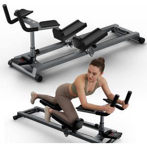 Crawling Exercise Machine & Spine Twist Stretch Trainer for Full Body Workout, Knee Support, Lower Back Exercise for Desk Workers, Heavy Duty Low-Impact Abdominal, Waist Stretcher Home Gym