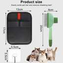 2 x Pet Hair Removal Glove, Magic Brush Pet Hair, Cat Comb, Washable Reusable Dogs Cats Hair Gloves for Furniture, Bed, Sheets, Couch, Clothes, Carpet, Car Seat, Pet Grooming, Curtain (2PCS)