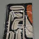 Abstract Boho Neutral Floral Kitchen Towels Set of 2, 70s Retro Groovy Beige Black and White Botanical Dish Tea Towels for Kitchen Bathroom Decor, Mid Century Modern Hand Towels, 16x24in