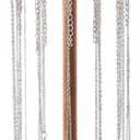 Jewelry Holder Stand, 10" Tall Necklace Organizer Rack, Wood Display Storage for Necklaces, Bracelets, Rings, Earrings, Aesthetic Room Dcor for Girls and Women