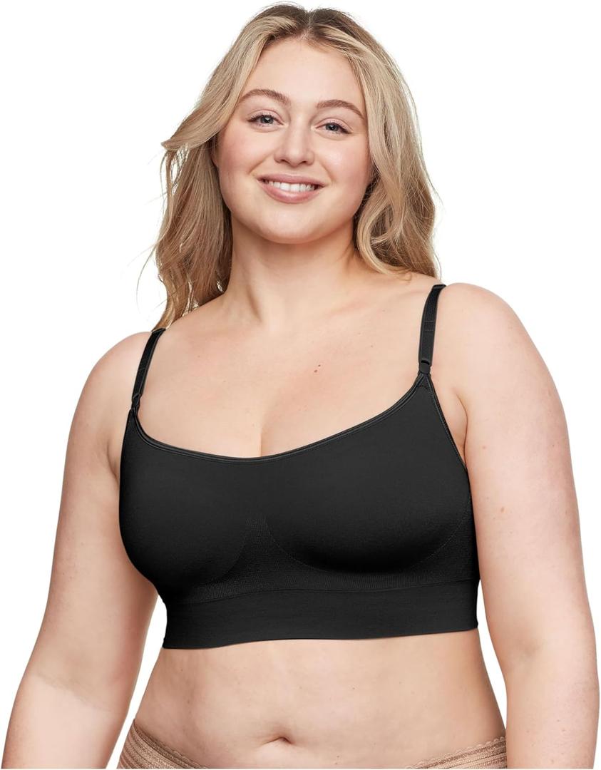 Warner's Womens Comfort Bra (XX-Large, Black)