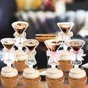 2 x Espresso Martini Decorations Kit  A Tiny Bit Older Gold Brown Glitter Banner, Cake Topper Balloons Backdrop for Women's Birthday, Bachelorette & Bar Cocktail Themed Party