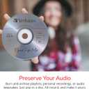 Verbatim Music CD-R 40X 80 Minute 700 MB Blank Recordable Audio Discs 25pk Spindle