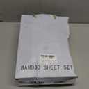 Shilucheng 100% Viscose Derived from Bamboo_ Sheets Queen Size 4pcs - Ultra Cooling & Silky Soft Bed Sheets, 16" Deep Pocket, Perfect for Hot Sleepers, Hotel Bedding Sheets (Black)