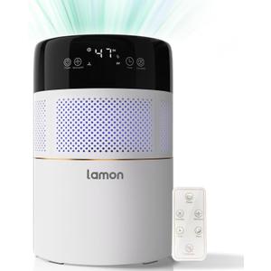Lamon Evaporative Humidifier, 400ml/H Cool Moisture Humidifier and Air Purifier with Anion & Filter for Baby, Kid Bedroom, Quiet Work Humidifiers, 4.5L