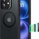 ESR for Phone 16 Plus Case, Compatible with MagSafe, Shockof Military-Grade tection, Magnetic Phone Case for Phone 16 Plus, Classic Hybrid Case (HaloLock), Frosted Black