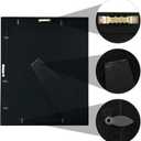 11x14 Picture Frame with Mat for 8x10, Vintage Black Poster Frame with Gold Accents, Gothic Photo Display for Gallery Wall and Tabletop, Hand-Painted Floral Design Living Rooms Entryways Mantelpiece Dcor